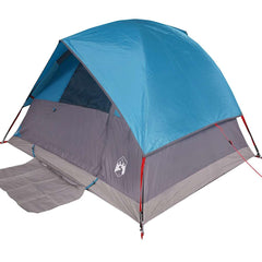 vidaXL Camping Tent Dome 3-Person Blue Waterproof 3