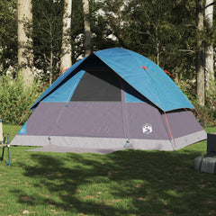 vidaXL Family Tent Dome 6-Person Blue Waterproof 3