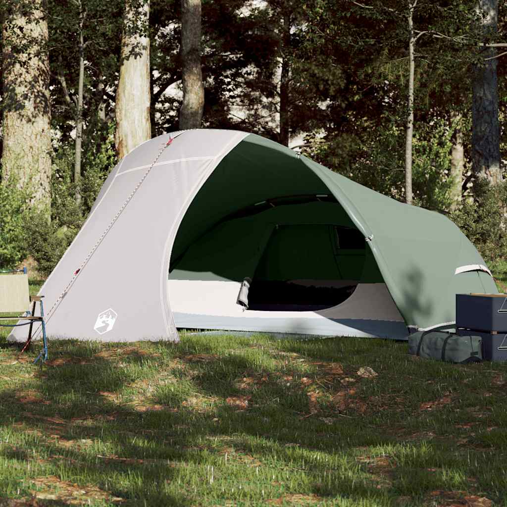 Camping Tent Dome 4-Person Waterproof Green