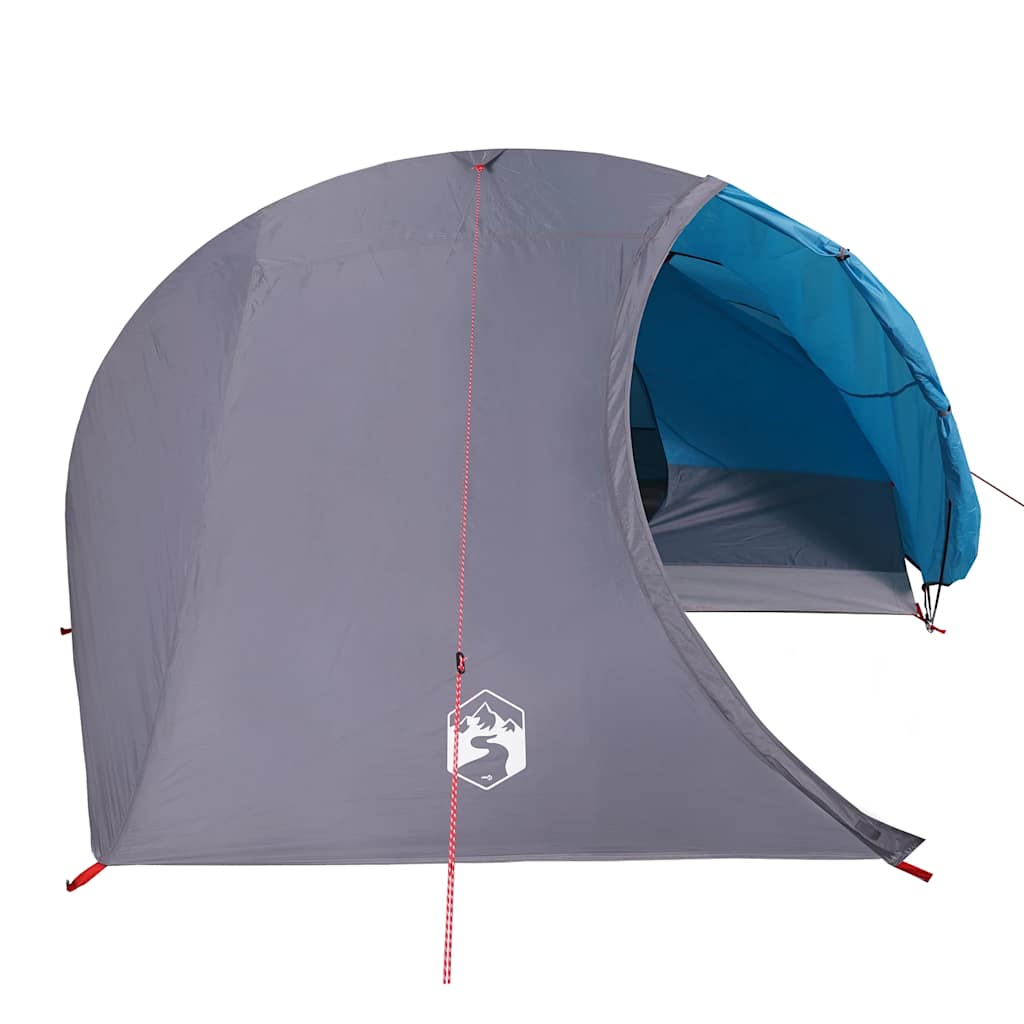 Camping Tent Dome 4-Person Waterproof Blue