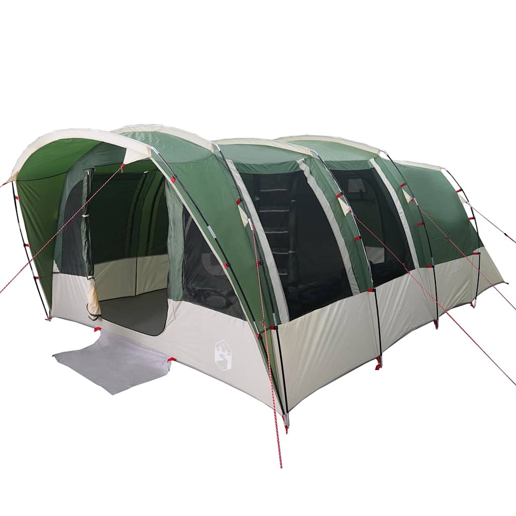Family Tent Tunnel 8-Person Waterproof Green