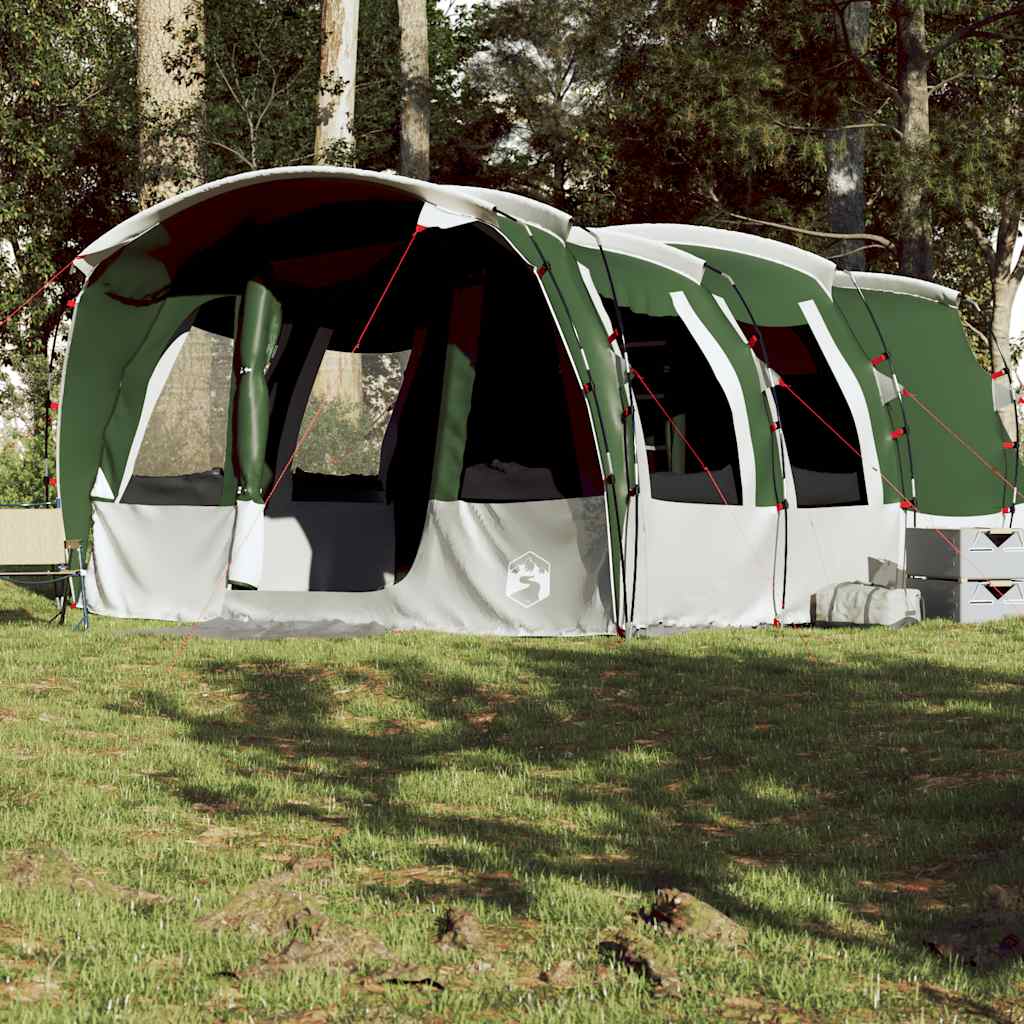 Family Tent Tunnel 8-Person Waterproof Green