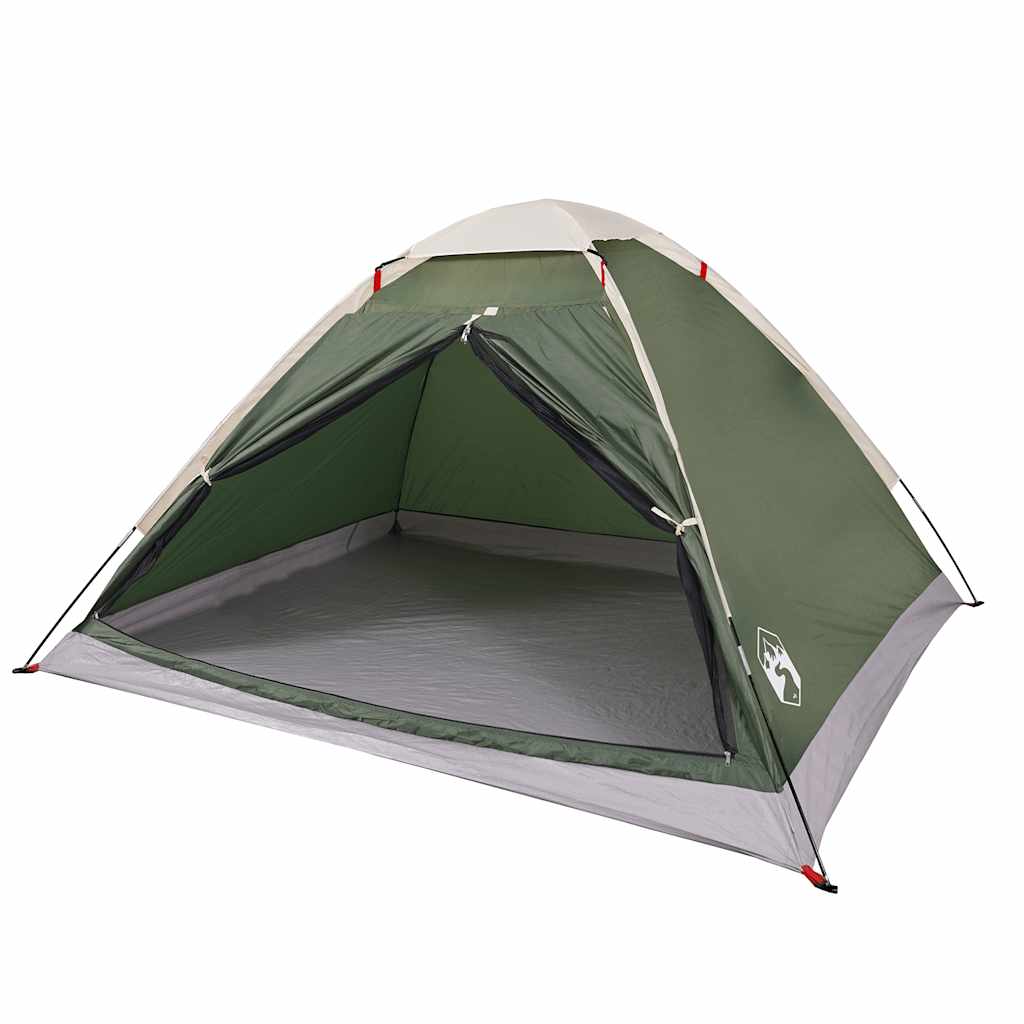 vidaXL Camping Tent Dome 2-Person Green Waterproof 3