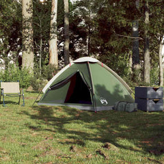vidaXL Camping Tent Dome 2-Person Green Waterproof 4