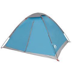 vidaXL Camping Tent Dome 2-Person Blue Waterproof 6