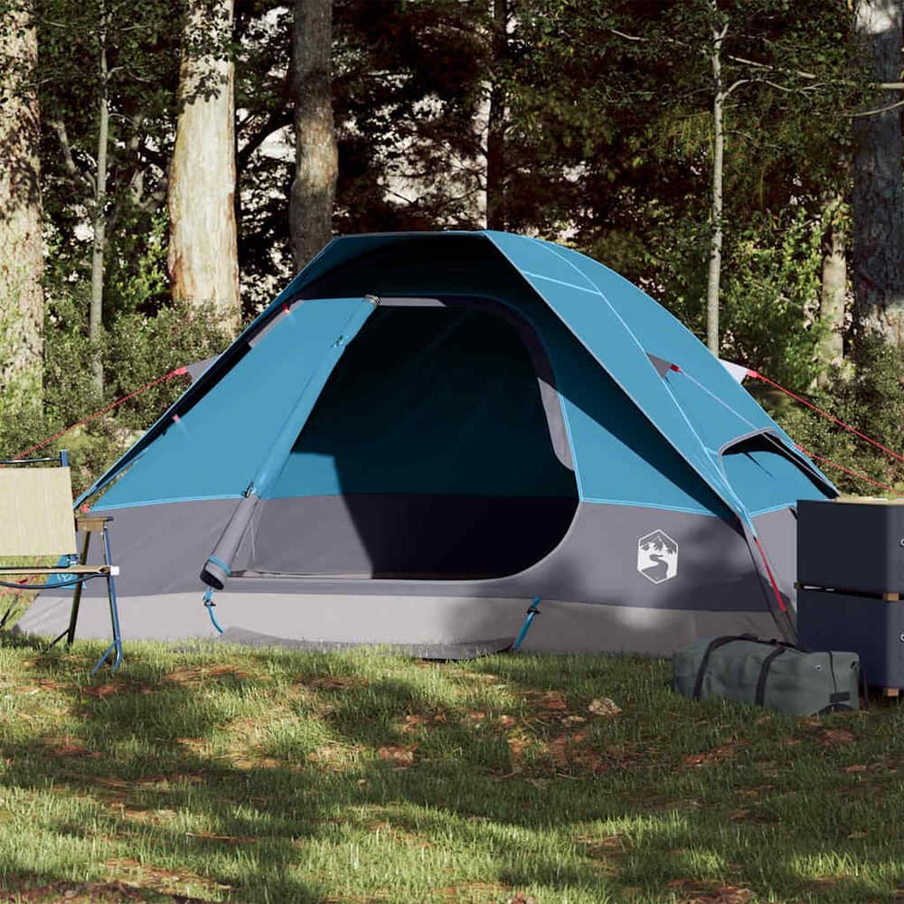 Camping Tent Dome Waterproof 2-person Blue