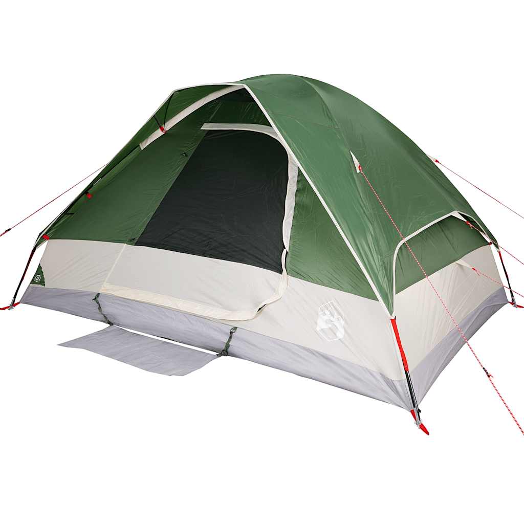 Camping Tent Dome Waterproof 4-person Green