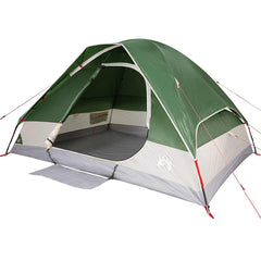 vidaXL Camping Tent Dome 4-Person Green Waterproof 5