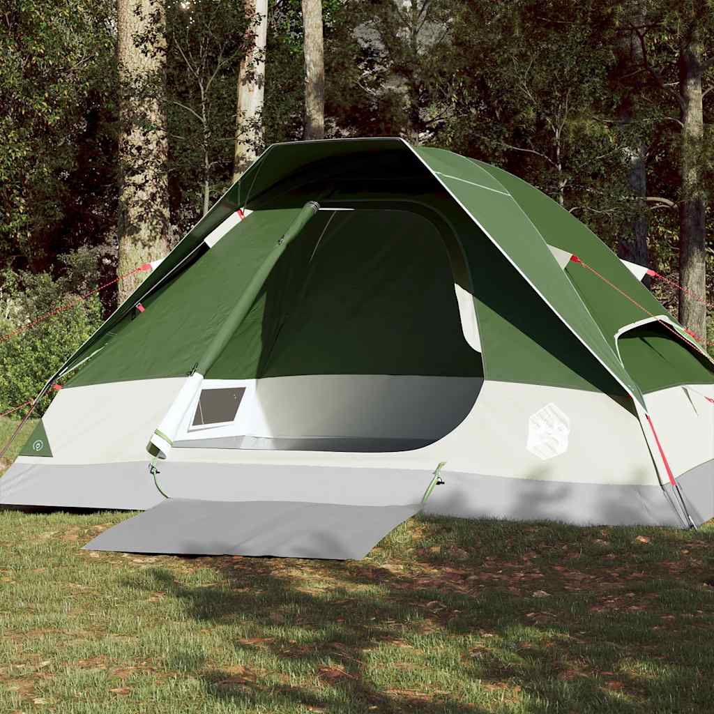 Camping Tent Dome Waterproof 4-person Green