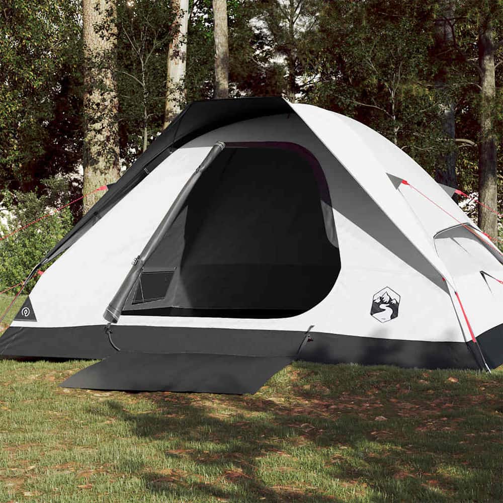 Camping Tent Dome Waterproof 4-person White