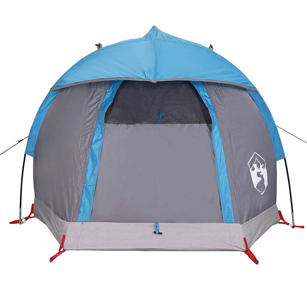 vidaXL Camping Tent Dome 1-Person Blue Waterproof 6