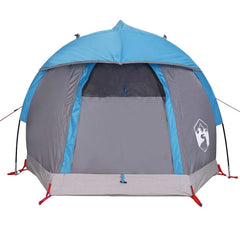 vidaXL Camping Tent Dome 1-Person Blue Waterproof 6