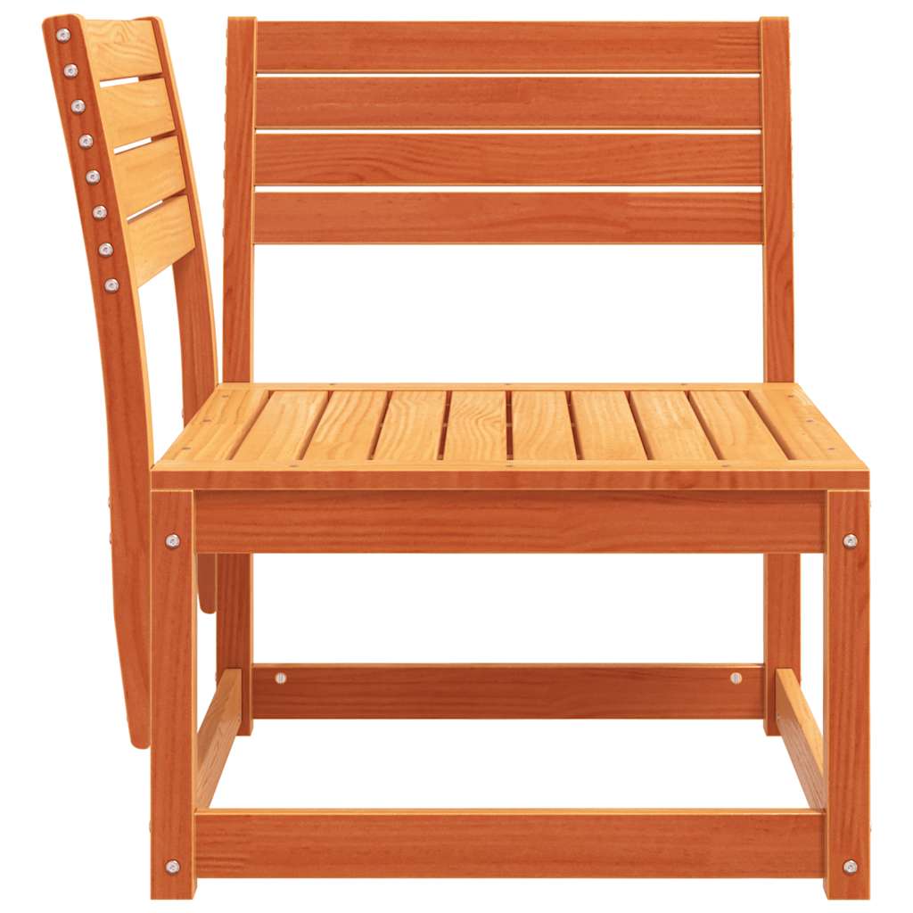 vidaXL Garden Sofa Corner Wax Brown 73x73x78 cm Solid Wood Pine 5