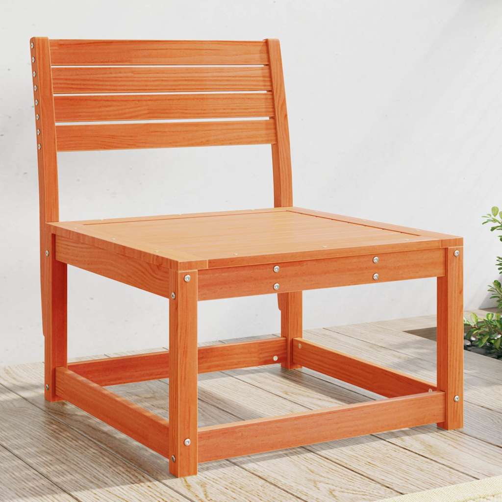 Garden Sofa Solid Wood Pine in Wax Brown