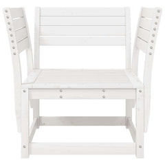 vidaXL Garden Chair White Solid Wood Pine 4