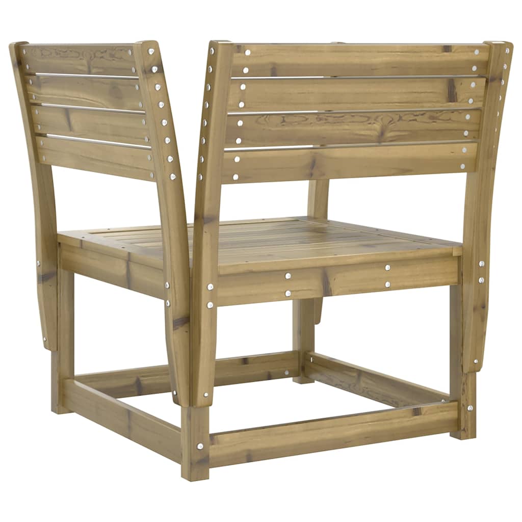 vidaXL Garden Chair | Natural Wood | Vacuum Pressure Impregnated Pinewood 6