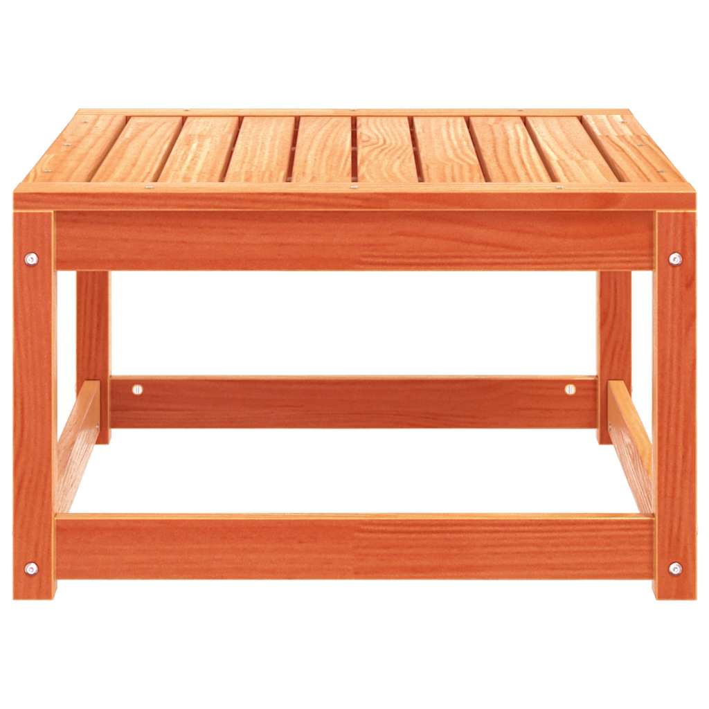 vidaXL Garden Footstool Wax Brown Solid Wood Pine 5