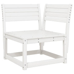 vidaXL Garden Sofa Corner with Cushions White 73x73x78 cm Solid Wood Pine 4