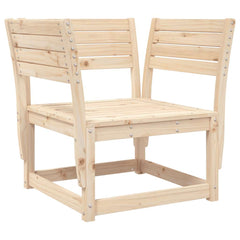 vidaXL Garden Sofa Armrest with Cushions Solid Wood Pine 4