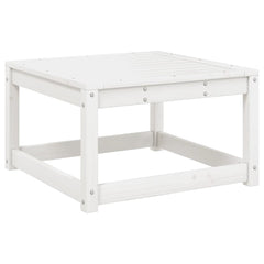 vidaXL Garden Footstool with Cushions White Solid Wood Pine 4