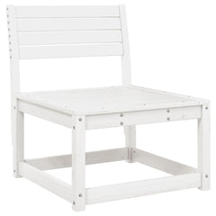 vidaXL Garden Sofas with Cushions 2pcs White Solid Wood Pine 4