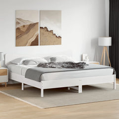 vidaXL Headboard White 200 cm Solid Wood Pine 3