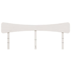 vidaXL Headboard White 200 cm Solid Wood Pine 4
