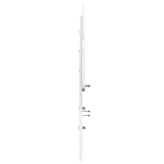 vidaXL Headboard White 200 cm Solid Wood Pine 5