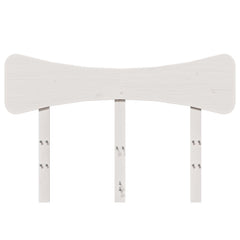 vidaXL Headboard White 135 cm Solid Wood Pine 4