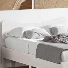 Headboard Solid Wood Pine White 120 cm
