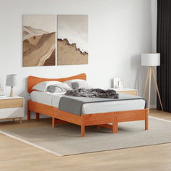 vidaXL Headboard Wax Brown 120 cm Solid Wood Pine 3