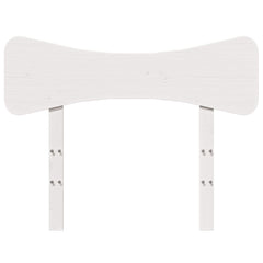 vidaXL Headboard White 100 cm Solid Wood Pine 4