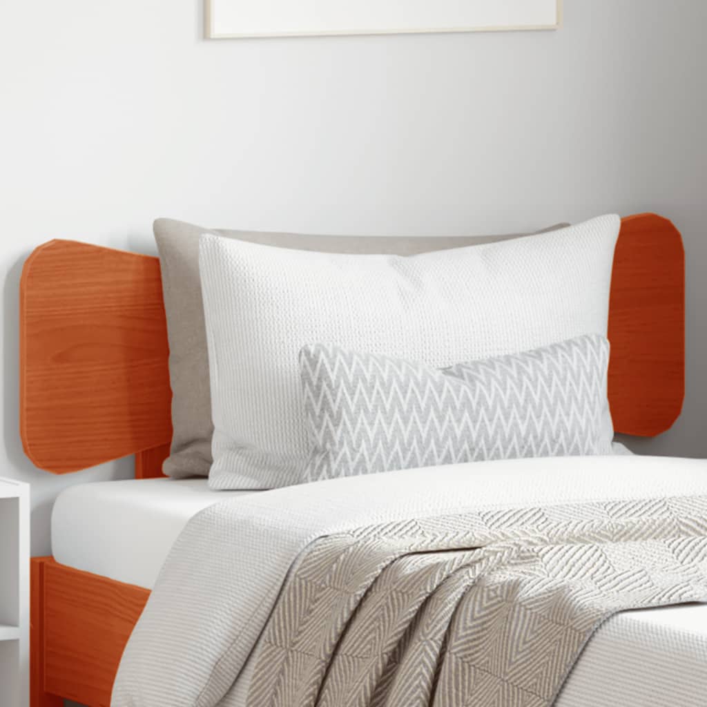 vidaXL Headboard Wax Brown 90 cm Solid Wood Pine 1