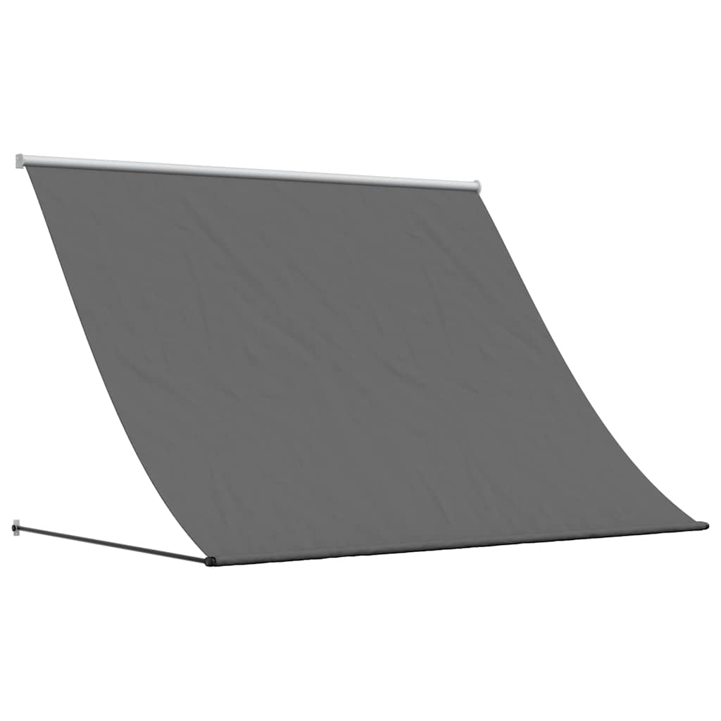 Retractable Awning Fabric and Steel Anthracite 250 x 150 cm