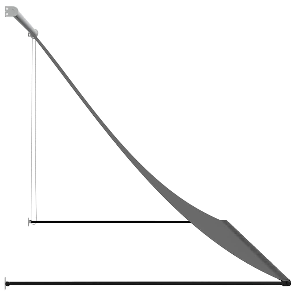 vidaXL Retractable Awning | Anthracite | Steel, Polyester | 250x150 cm 4