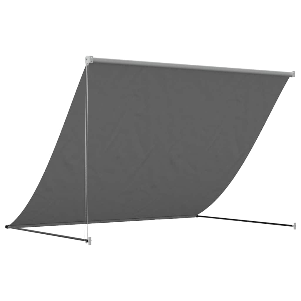 vidaXL Retractable Awning | Anthracite | Steel, Polyester | 250x150 cm 5