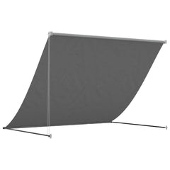 vidaXL Retractable Awning | Anthracite | Steel, Polyester | 250x150 cm 5