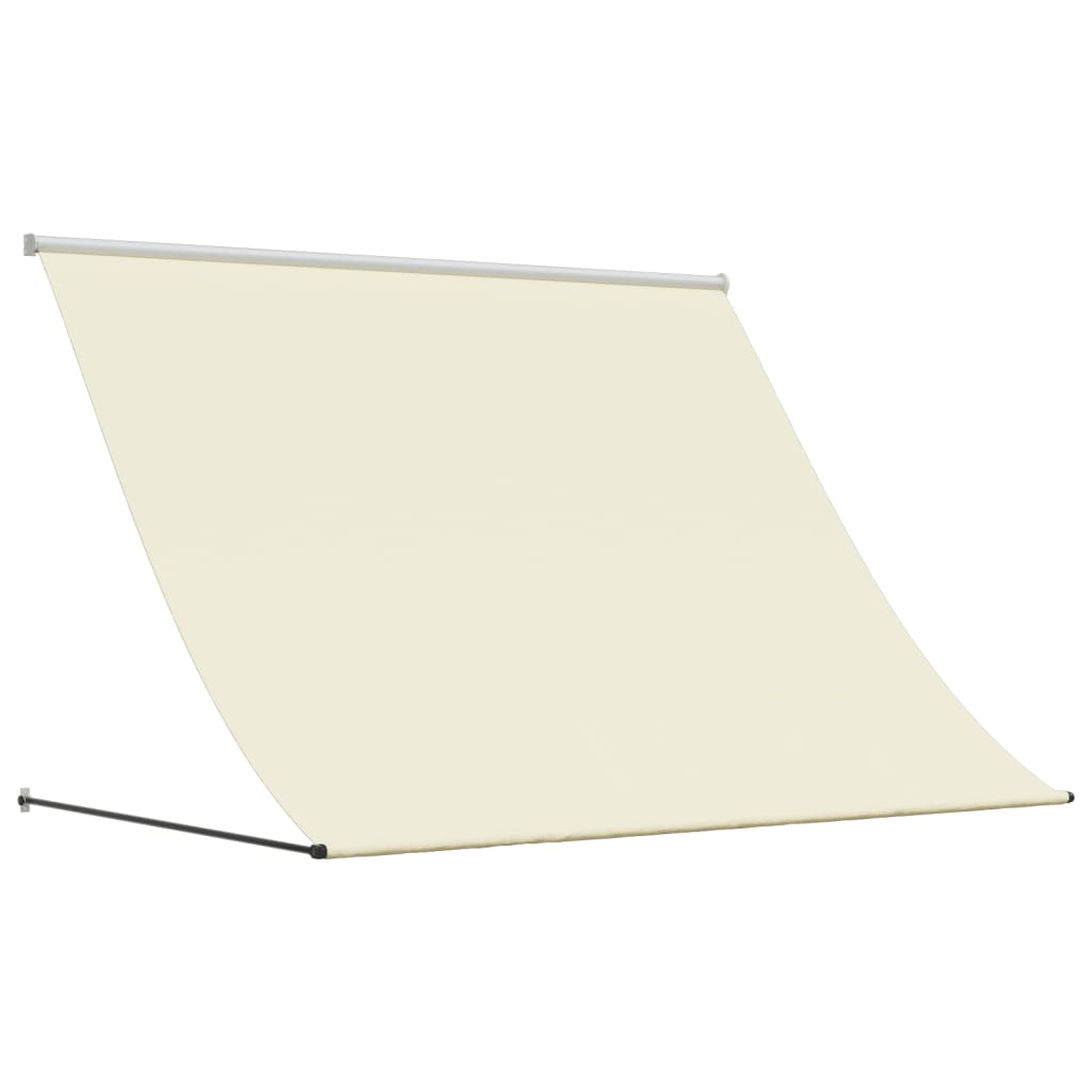 vidaXL Retractable Awning Cream 200x150 cm Fabric and Steel 2