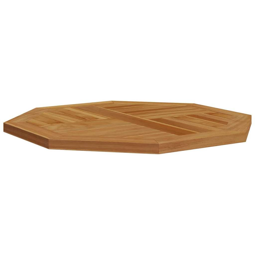 vidaXL Table Top 70x70x2.5 cm Octagonal Solid Wood Teak 4