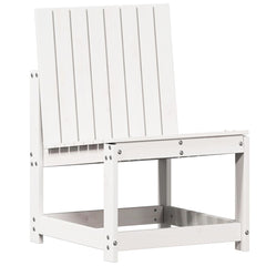 vidaXL 3 Piece Garden Lounge Set White Solid Wood Pine 4