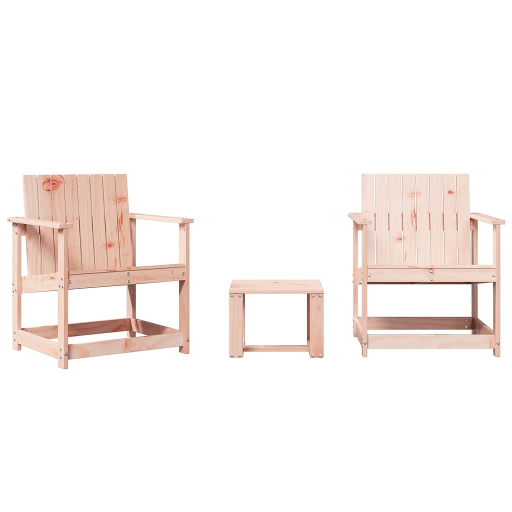 vidaXL 3 Piece Garden Lounge Set Solid Wood Douglas 2