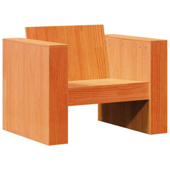 vidaXL Garden Sofa Wax Brown 79x60x62 cm Solid Wood Pine 2