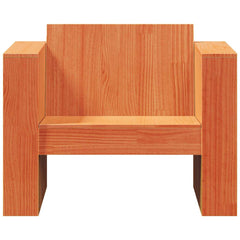 vidaXL Garden Sofa Wax Brown 79x60x62 cm Solid Wood Pine 4