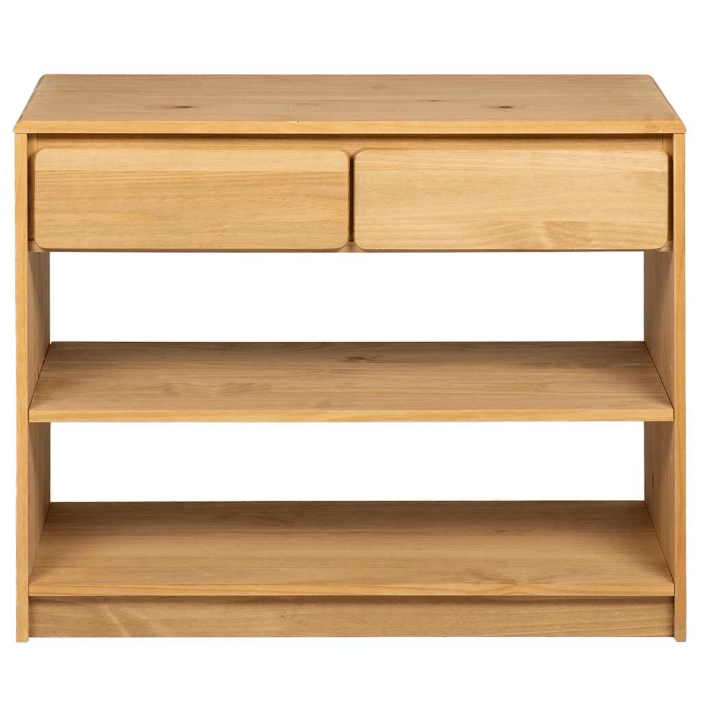vidaXL Console Table "SAUDA" Oak 89,5x36,5x73 cm Solid Wood Pine 3