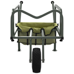 Fishing Trolley Green with Powder-coated Steel 1 wheel