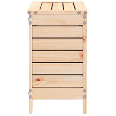 vidaXL Garden Footstool 62x31.5x52 cm Solid Wood Pine 5