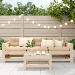 vidaXL Garden Footstool 62x30x32 cm Solid Wood Pine 3