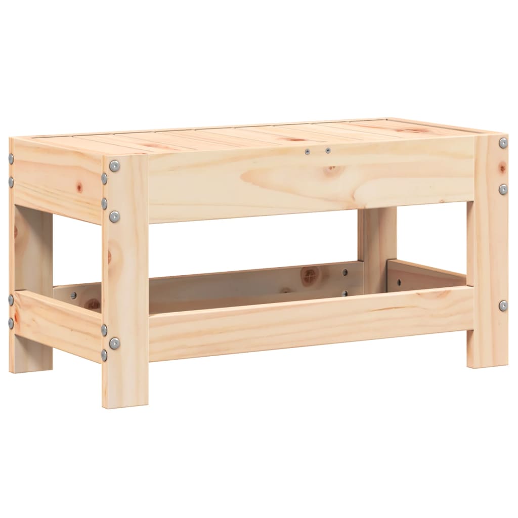 vidaXL Garden Footstool 62x30x32 cm Solid Wood Pine 6