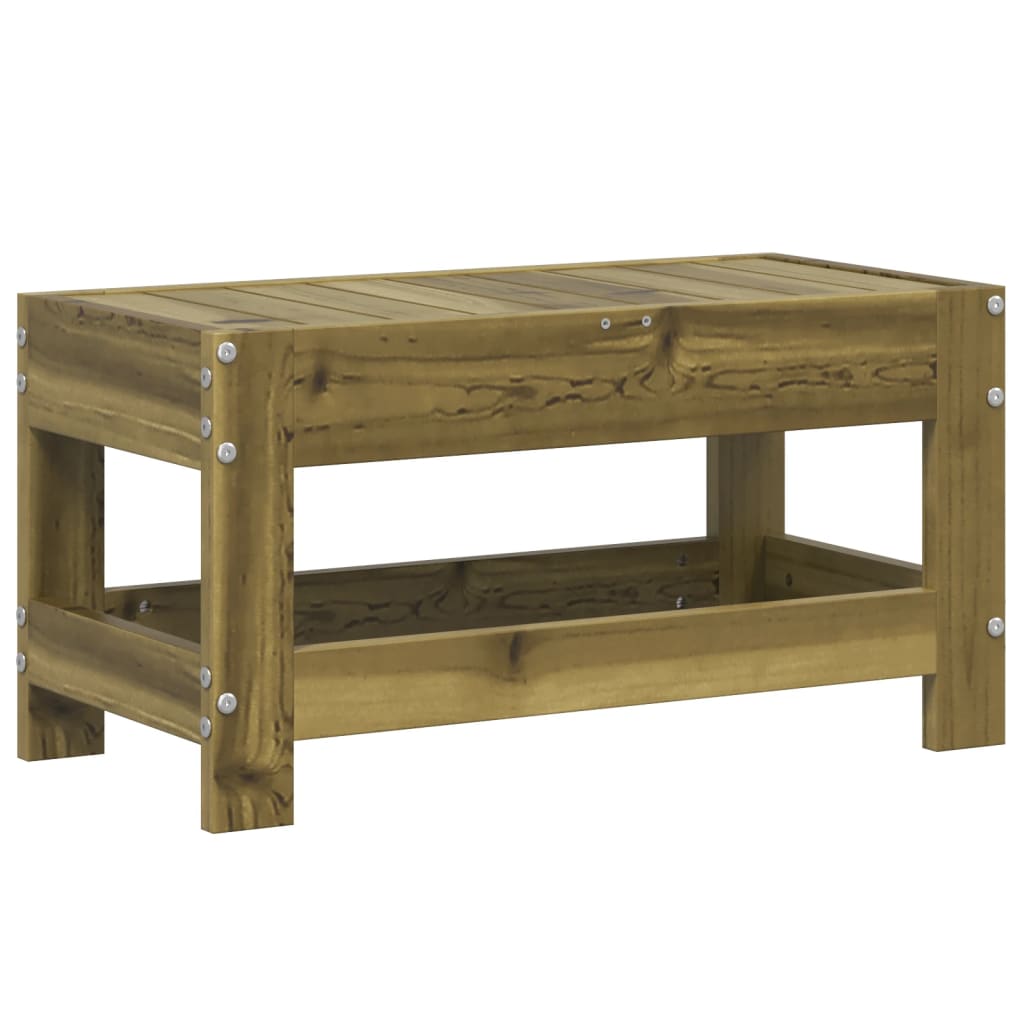 vidaXL Garden Footstool 62x30x32 cm Impregnated Wood Pine 2