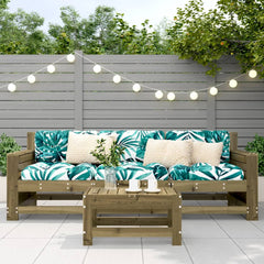 vidaXL Garden Footstool 62x30x32 cm Impregnated Wood Pine 3